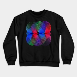 Geometric Abstract Kinetic Art Crewneck Sweatshirt